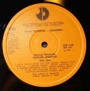LP Waylon Jennings: Burning Memories 363401