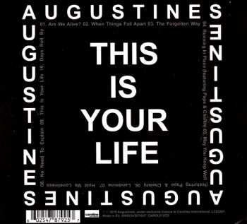 CD We Are Augustines: This is Your Life 36315
