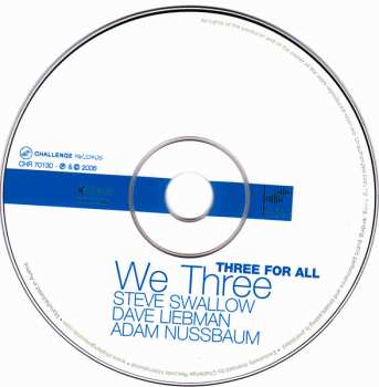 CD Adam Nussbaum: Three For All