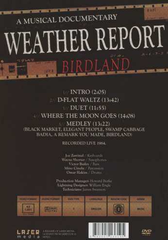 DVD Weather Report: A Musical Documentary: Birdland 447550