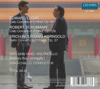 CD Wen-Sinn Yang: Cello Concertos By Elgar, Schumann, And Korngold 343905