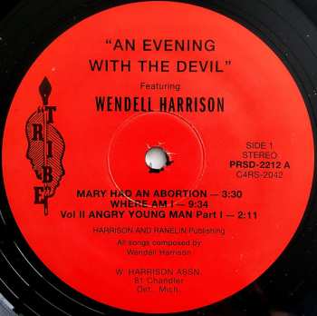 LP Wendell Harrison: An Evening With The Devil LTD 477074