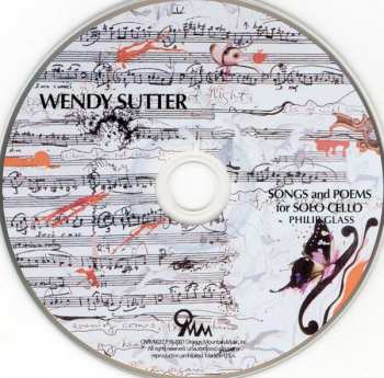 CD Wendy Sutter: Songs And Poems For Solo Cello 342306