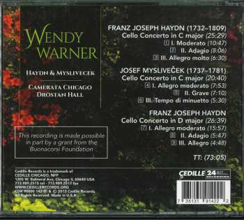 CD Wendy Warner: Haydn & Mysliveček 309241