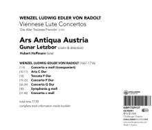 CD Wenzel-Ludwig Freiherr Von Radolt: Viennesse Lute Concertos 273287