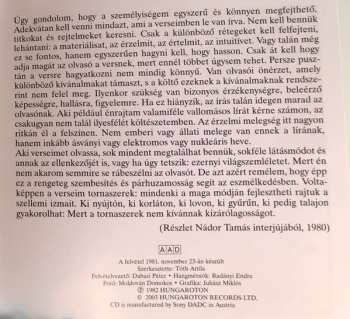 CD Weöres Sándor: Verseit Mondja