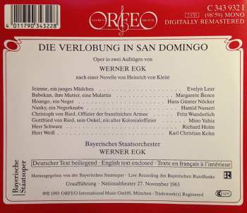 2CD Werner Egk: Die Verlobung In San Domingo 352338