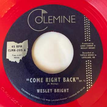 SP Wesley Bright: Come Right Back LTD | CLR 478179