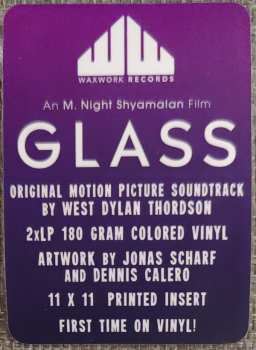 2LP West Dylan Thordson: Glass (Original Motion Picture Soundtrack) CLR 467670