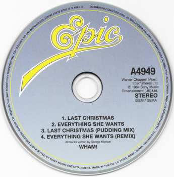 CD Wham!: Last Christmas / Everything She Wants 540345