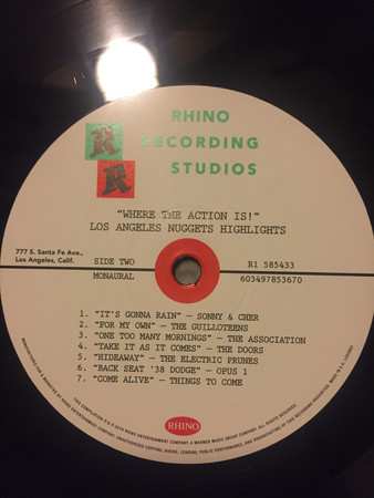 2LP Various: Where The Action Is! (Los Angeles Nuggets) LTD 40169