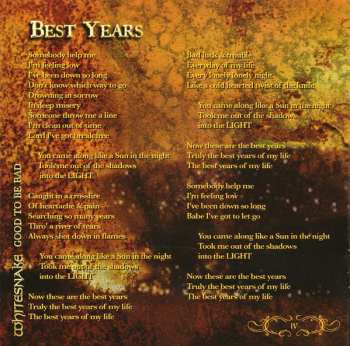 CD Whitesnake: Good To Be Bad