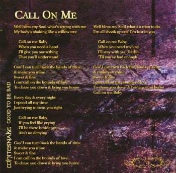 CD Whitesnake: Good To Be Bad