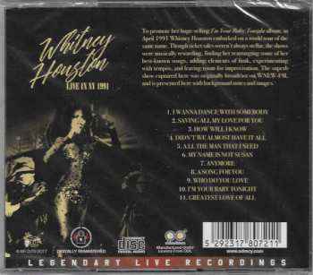 CD Whitney Houston: Live In NY 1991 513285
