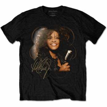Merch Whitney Houston: Tričko Vintage Mic Photo
