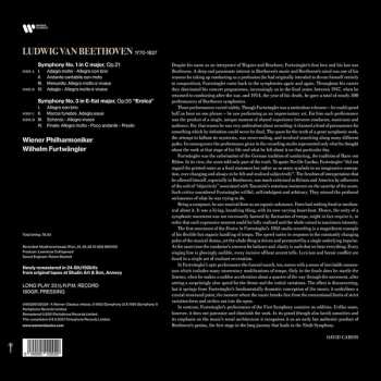 2LP Wiener Philharmoniker: Beethoven: Symphonies Nos.1 & 3 (Vinyl) – Wilhelm Furtwängler 79766