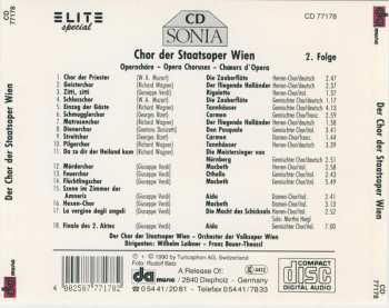 CD Wiener Staatsopernchor: Opernchöre = Opera Choruses = Choeurs D'Opera (2. Folge) 536760