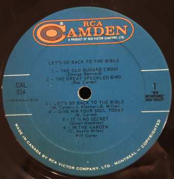 LP Wilf Carter: Lets Go Back To The Bible 539105