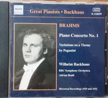 Album Wilhelm Backhaus: Piano Concerto No.1