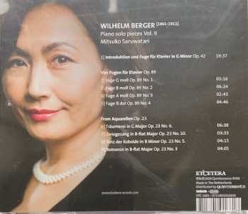 CD Wilhelm Berger: Piano Solo Pieces Vol. II 492244