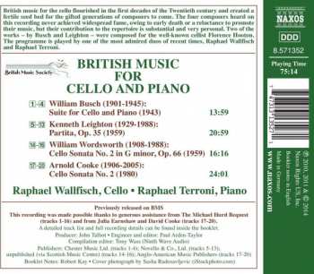 CD Wilhelm Busch: British Music For Cello And Piano 353944