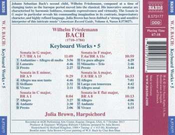 CD Wilhelm Friedemann Bach: Keyboard Works Vol 5 292657