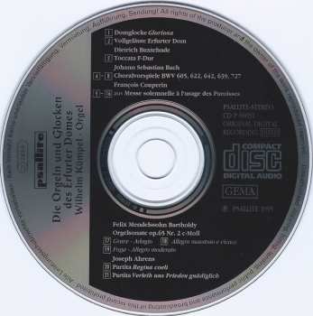 CD Wilhelm Kümpel: Die Orgeln Und Glocken Des Erfurter Domes 101046