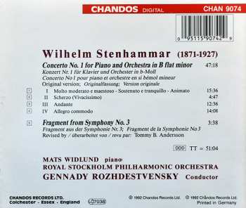 CD Wilhelm Stenhammar: Piano Concerto No. 1 In B Flat Minor (Original Version) / Fragment From Symphony No. 3 326786