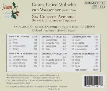 CD Unico Wilhelm Van Wassenaer: 6 Concerti Armonici 466761