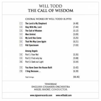 CD Will Todd: The Call Of Wisdom 316523