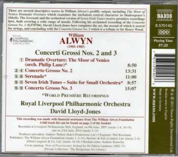 CD William Alwyn: Concerti Grossi 2 And 3 /Seven Irish Tunes / Dramatic Overture / The Moor Of Venice 178967