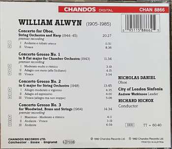 CD William Alwyn: Oboe Concerto / Three Concerti Grossi 307956