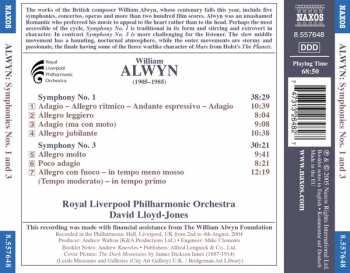 CD William Alwyn: Symphonies Nos. 1 And 3 333150