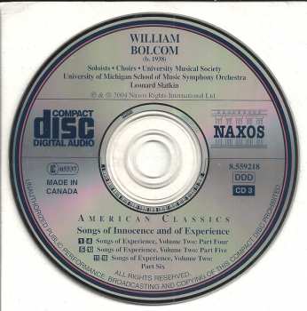 3CD William Bolcom: Songs Of Innocence And Of Experience (William Blake) 146507