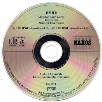 CD William Byrd: Mass For Four Voices / Mass For Five Voices / Infelix Ego 355157
