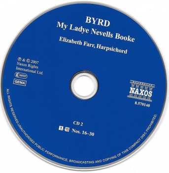 3CD William Byrd: My Ladye Nevells Booke 327911