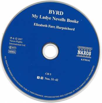3CD William Byrd: My Ladye Nevells Booke 327911