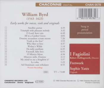 CD William Byrd: The Early Byrd - Early Works For Voices, Viols And Virginals Vol. 1 284741