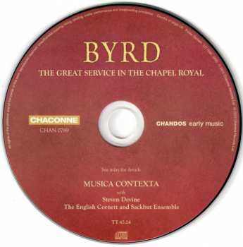 CD William Byrd: The Great Service In The Chapel Royal 321251