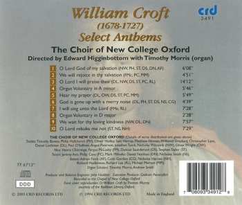 CD William Croft: Select Anthems 527335