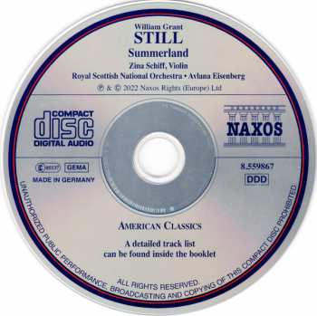 CD William Grant Still: Summerland 284839