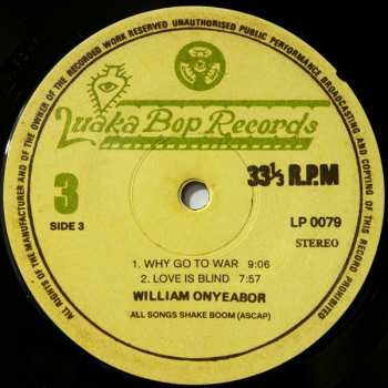 3LP William Onyeabor: Who Is William Onyeabor? 60801