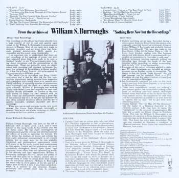 LP William S. Burroughs: Nothing Here Now But The Recordings CLR 501372