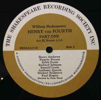 3LP/Box Set William Shakespeare: Henry The Fourth Part 1