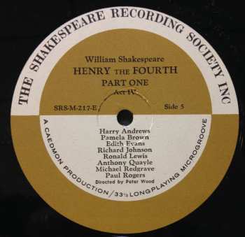 3LP/Box Set William Shakespeare: Henry The Fourth Part 1