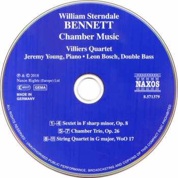 CD William Sterndale Bennett: Chamber Music 285353