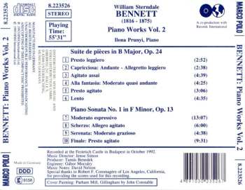 CD William Sterndale Bennett: Piano Works Vol. 2 484553
