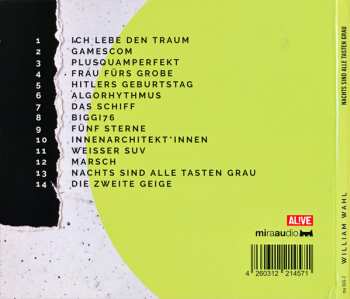 CD William Wahl: Nachts Sind Alle Tasten Grau DIGI 149334