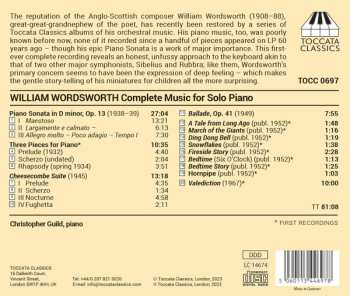 CD William Wordsworth: Complete Music For Solo Piano 483235