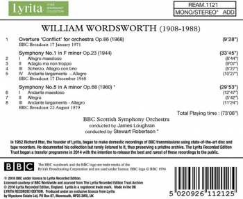 CD William Wordsworth: Overture 'Conflict', Symphony No. 1, Symphony No. 5 114435